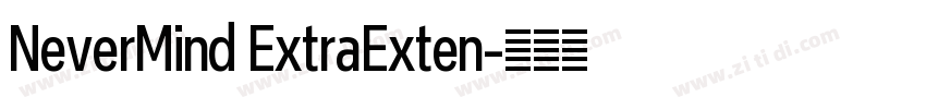 NeverMind ExtraExten字体转换